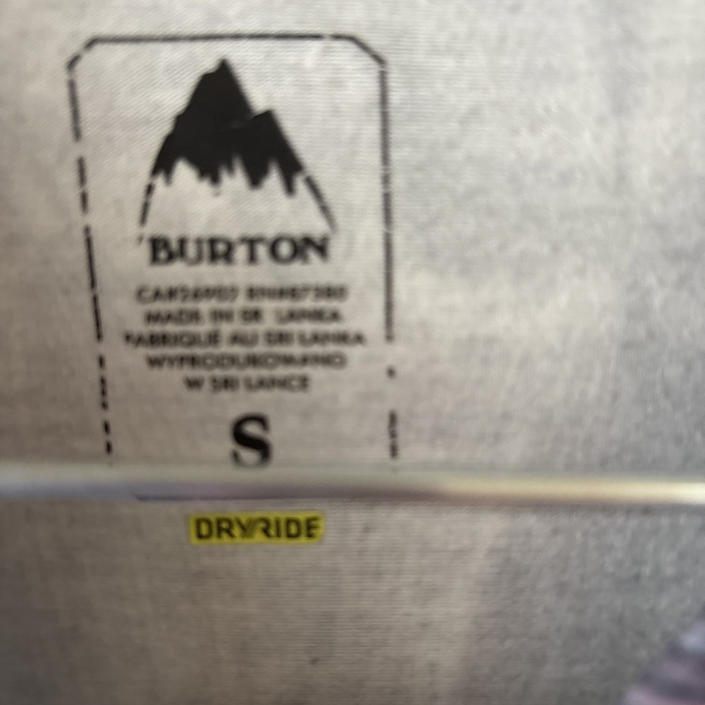 Burton Long Sleeve Base Layer Top Tee Crew Neck Womens Small Lightweight - Picture 5 of 10